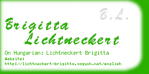 brigitta lichtneckert business card